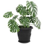 vidaXL Pots de plantes 24 Pièces Noir Ø 34 x 28 cm Plastique