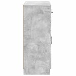 vidaXL Buffet Gris béton 66 x 34 5 x 87 cm Bois d'ingénierie