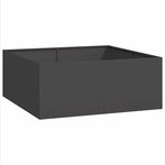 vidaXL Jardinière noir 100x100x40 cm acier