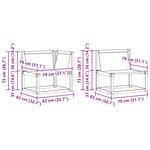 vidaXL Ensemble de canapés d'extérieur 8 Pièces Blanc et Beige