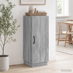 vidaXL Buffet Sonoma gris 33 x 34 5 x 87 cm Bois d'ingénierie