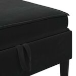 vidaXL Ensemble de meubles pour le salon 6 Pièces Noir Velours