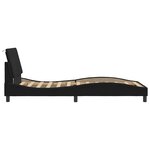 vidaXL Cadre de lit sans matelas Hanko noir 100x200 cm velours