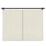 vidaXL Tonnelle avec rideaux crème 3x3 m acier