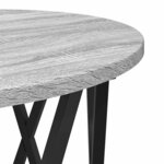 vidaXL Table basse 2 Pièces Gris Sonoma Bois d'ingénierie et acier