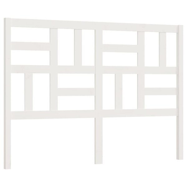 vidaXL Tête de lit Blanc 156x4x104 cm Bois massif de pin