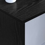 vidaXL Bureau mural Chêne noir 100 x 45 x 30 cm Bois d'ingénierie