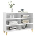 vidaXL Buffet blanc 103 5x35x70 cm bois d'ingénierie