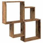 VidaXL Étagère murale vieux bois 80x15x78 5 cm bois d'ingénierie