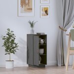 vidaXL Buffet Gris 34x40x75 cm Bois massif de pin