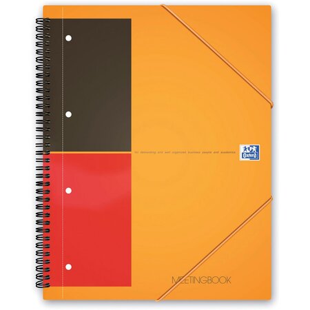 Cahier International Meetingbook A4+, double spirale, 80 feuilles/160 pages, ligné, 80 g/m²