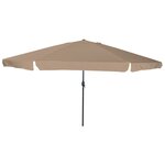 vidaXL Parasol de jardin 395 x 245 cm taupe