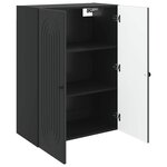 vidaXL Armoire Murale Noir 66 x 34 5 x 90 cm Bois d'ingénierie