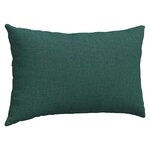 vidaXL Coussins de canapé 2 Pièces Vert foncé 50 x 30 cm tissu