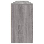 vidaXL Buffet avec lumières LED sonoma gris 181 5x37x67 cm