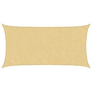 vidaXL Voile d'ombrage sable 4 5x2 5 m 100   polyester oxford