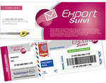 Carnet - 5 étiquettes de suivi international