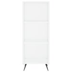 vidaXL Buffet haut Blanc 34 5x34x180 cm Bois d'ingénierie