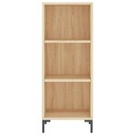 vidaXL Buffet haut Chêne sonoma 34 5x34x180 cm Bois d'ingénierie
