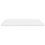 vidaXL Matelas en mousse blanc 200x220 cm 7 zones dureté 20 ILD
