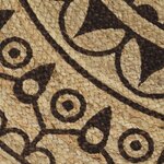 vidaXL Tapis fait à la main Jute avec imprimé marron foncé 150 cm