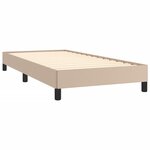 vidaXL Cadre de lit sans matelas cappuccino 80x200 cm similicuir