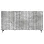 vidaXL Meuble TV 99 x 34 5 x 52 cm Gris béton Bois d'ingénierie