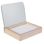 Boite à bijoux miroir spéciale bagues