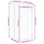vidaXL Abri de jardin Marrron 87x98x159 cm Acier galvanisé