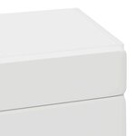 vidaXL Armoire murale de salle de bain TULUM Blanc 37 x 24 5 x 86 cm