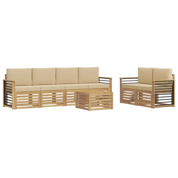 vidaXL Ensemble de canapés d'extérieur 7 pc