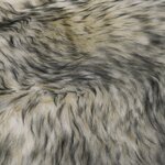 vidaXL Tapis en peau de mouton 60 x 90 cm Mélange de gris foncé