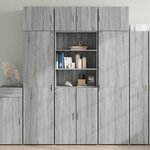 vidaXL Armoire de rangement sonoma gris 70x42 5x225 cm