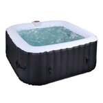 SUN SPA Spa gonflable carré laminé - 6 personnes - 1, 85 x H 0, 65 m
