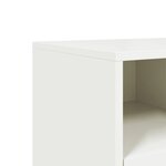 vidaXL Meuble TV blanc 100 5x39x43 5 cm acier