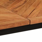 vidaXL Table à manger 160x80x75 cm bois massif d'acacia