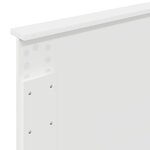 vidaXL Tête de lit avec tête de lit Blanc 90 cm Bois d'ingénierie