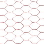 vidaXL Grillage Acier avec revêtement en PVC 25x1 5 m Rouge