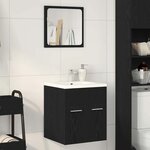 vidaXL Ensemble de meubles salle de bain 2 Pièces chêne noir
