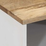 vidaXL Meuble TV 80x31 5x46 cm bois massif de manguier