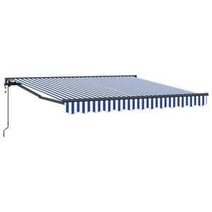 vidaXL Cadre d'auvent Bleu et Blanc 300 x 250 cm