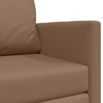 vidaXL Canapé-Lit Cappuccino 124 x 71 x 78 cm Simili cuir