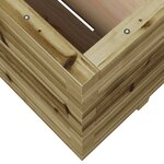 vidaXL Jardinière 100x100x49 5 cm bois de pin imprégné
