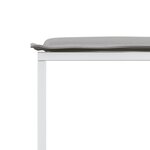 vidaXL Ensemble à manger de jardin avec coussins 9 Pièces blanc textilène