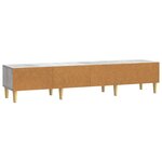 vidaXL Meuble TV Gris béton 147 x 34 5 x 30 cm Bois d'ingénierie