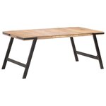 vidaXL Table de salle à manger 180x90x76 cm Bois de manguier massif