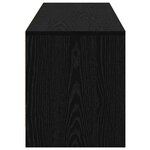 vidaXL Armoire TV avec LEDs avec tiroir Chêne noir 140 x 34 x 40 cm