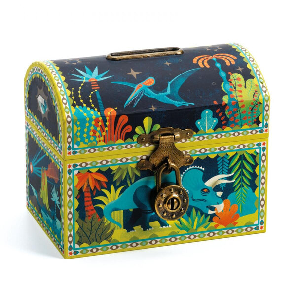 Tirelire Dinosaure Coffre-Fort - Décoration Unique pour Enfants
