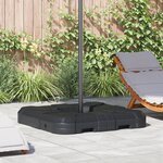 vidaXL Ensemble de base de parapluie en 2 pièces : 110 kg de sable ou 70 kg d'eau