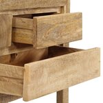 vidaXL Buffet 120 x 30 x 75 cm Bois de manguier massif